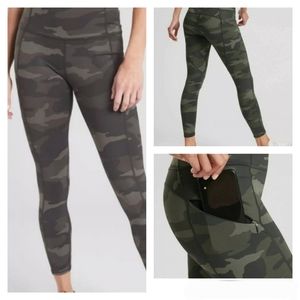 Athleta Camouflage 7/8 Legging Tights LP Camo Leggings